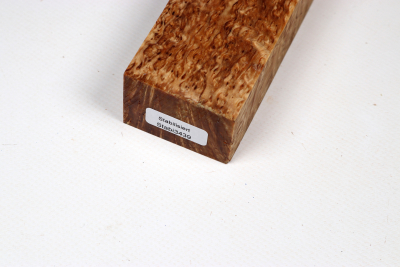 Messergriffblock Karelische Maserbirke stabilisiert - Stabi3439
