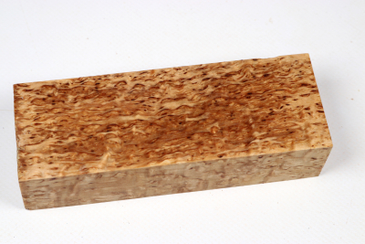 Messergriffblock Karelische Maserbirke stabilisiert - Stabi3439 Messergriffblock Karelische Maserbirke stabilisiert - Stabi3439