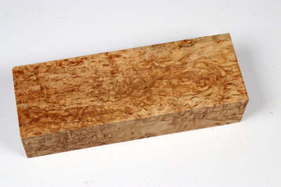 Knife Blank Karelian Masurbirch stabilized - Stabi3444