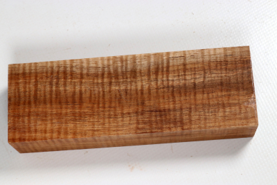 Messergriffblock Koa curly stabilisiert XL - Stabi3817