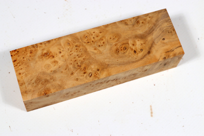 Knife Block Linden Tree Burl - LinM0198
