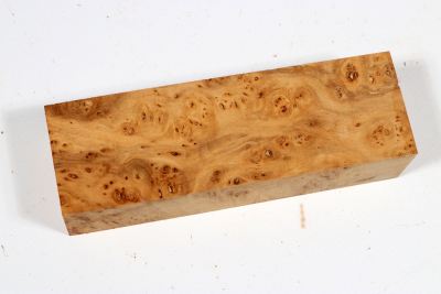 Knife Block Linden Tree Burl - LinM0198