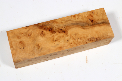 Knife Block Linden Tree Burl - LinM0199