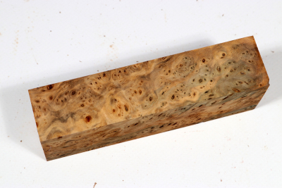 Knife Block Linden Tree Burl - LinM0210