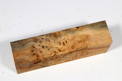 Knife Block Linden Tree Burl - LinM0211