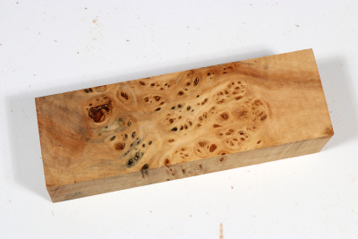 Knife Block Linden Tree Burl - LinM0211