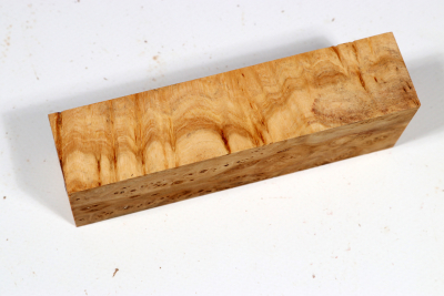 Knife Block Linden Tree Burl - LinM0213