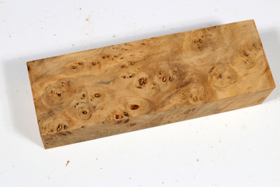 Knife Block Linden Tree Burl - LinM0214