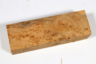 Knife Block Linden Tree Burl - LinM0214
