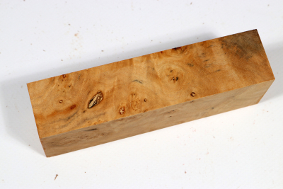Knife Block Linden Tree Burl - LinM0215