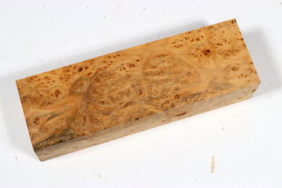 Knife Block Linden Tree Burl - LinM0216