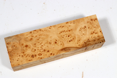Knife Block Linden Tree Burl - LinM0216