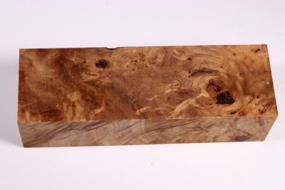 Knife Blank Linden Tree Burl stabilized - Stabi1956