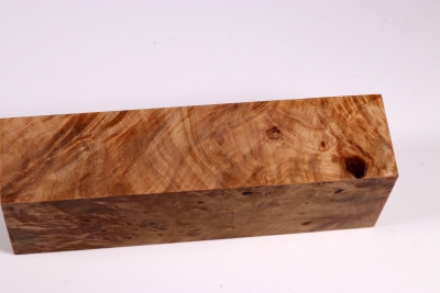Knife Blank Linden Tree Burl stabilized - Stabi1956