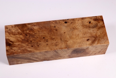 Knife Blank Linden Tree Burl stabilized - Stabi1956