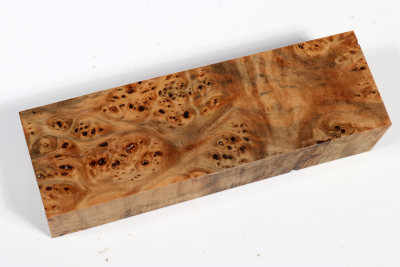 Knife Blank Linden Tree Burl stabilized - Stabi3296