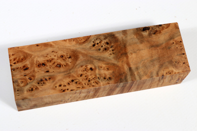 Knife Blank Linden Tree Burl stabilized - Stabi3298
