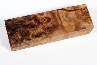 Knife Blank Linden Tree Burl stabilized - Stabi3299