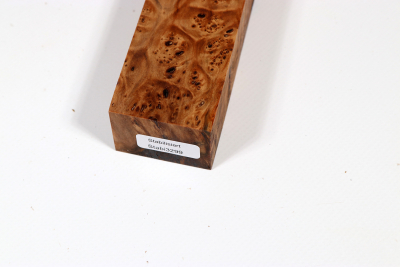 Knife Blank Linden Tree Burl stabilized - Stabi3299