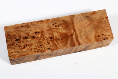 Knife Blank Linden Tree Burl stabilized - Stabi3299