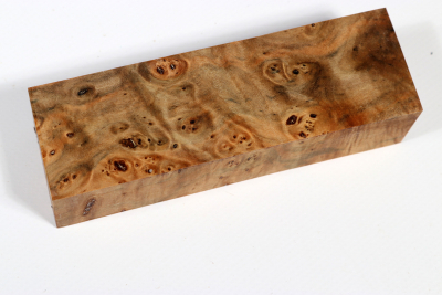 Knife Blank Linden Tree Burl stabilized - Stabi3301