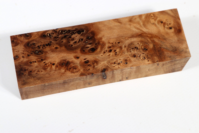 Knife Blank Linden Tree Burl stabilized - Stabi3302