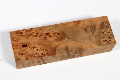 Knife Blank Linden Tree Burl stabilized - Stabi3307