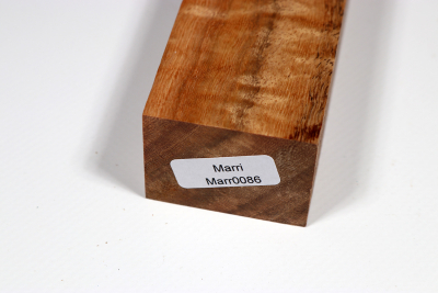 Messergriffblock Marri / Red Gum curly - Marr0086