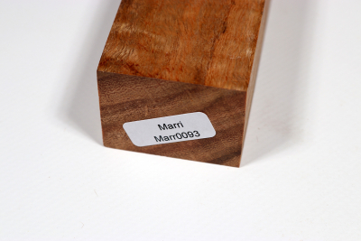 Messergriffblock Marri / Red Gum curly - Marr0093