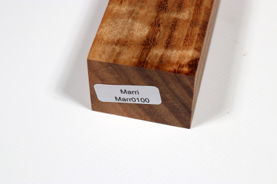 Messergriffblock Marri / Red Gum curly - Marr0100