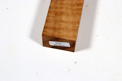 Messergriffblock Marri / Red Gum curly - Marr0212