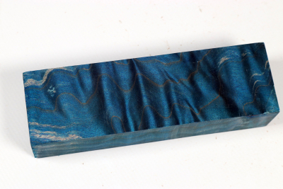 Messergriffblock Muschelahorn blau stabilisiert - Stabi3708 Messergriffblock Muschelahorn blau stabilisiert - Stabi3708
