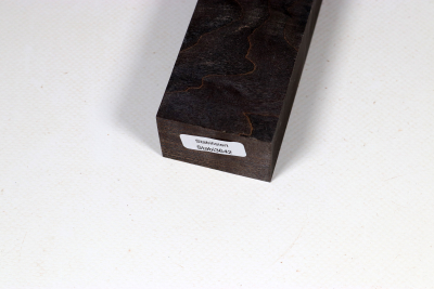 Messergriffblock Muschelahorn schwarz stabilisiert - Stabi3642