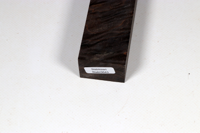 Messergriffblock Muschelahorn schwarz stabilisiert - Stabi3643