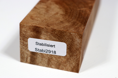 Messergriffblock Nussbaum Maser stabilisiert - Stabi2918