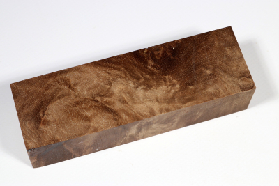 Messergriffblock Nussbaum Maser stabilisiert - Stabi3248