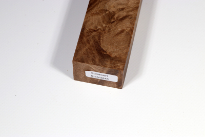 Messergriffblock Nussbaum Maser stabilisiert - Stabi3248