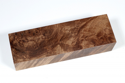 Messergriffblock Nussbaum Maser stabilisiert - Stabi3251