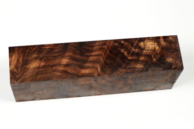 Messergriffblock Nussbaum Maser stabilisiert - Stabi3569