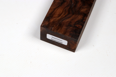 Messergriffblock Nussbaum Maser stabilisiert - Stabi3569