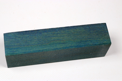 Knife Blank Platanus  blue stabilized - Stabi3463