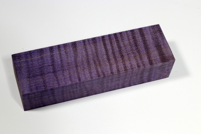 Knife Blank Curly Maple purple stabilized - Stabi2712