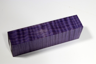 Knife Blank Curly Maple purple stabilized - Stabi2712