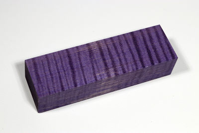 Messergriffblock Riegelahorn violett stabilisiert - Stabi2714