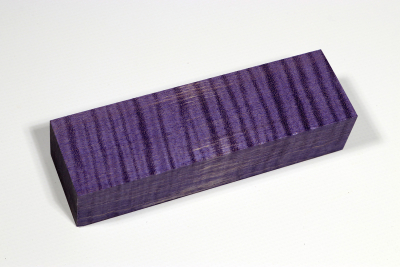 Knife Blank Curly Maple purple stabilized - Stabi2714