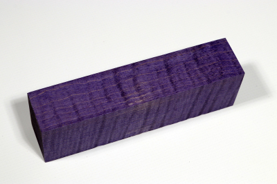 Knife Blank Curly Maple purple stabilized - Stabi2714