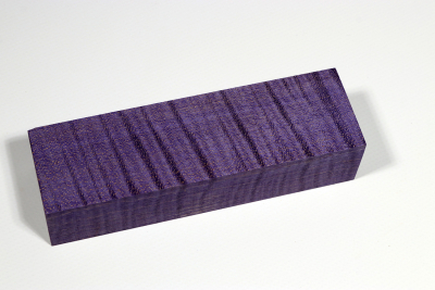 Knife Blank Curly Maple purple stabilized - Stabi2714