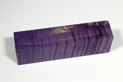 Messergriffblock Riegelahorn violett stabilisiert - Stabi2716