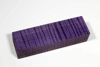 Knife Blank Curly Maple purple stabilized - Stabi2717