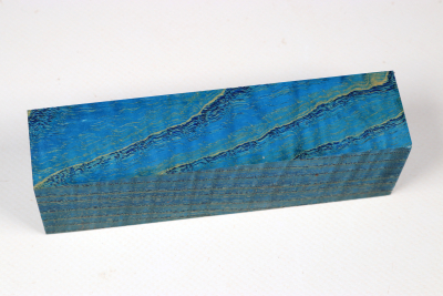 Messergriffblock Riegelesche blau stabilisiert - Stabi3460